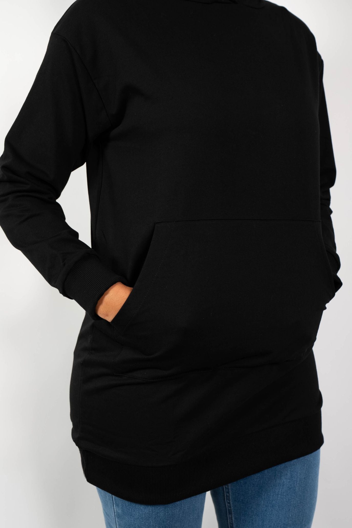 Oversize Damen Hoodie  | Mit deinem Wunschtext bestickt