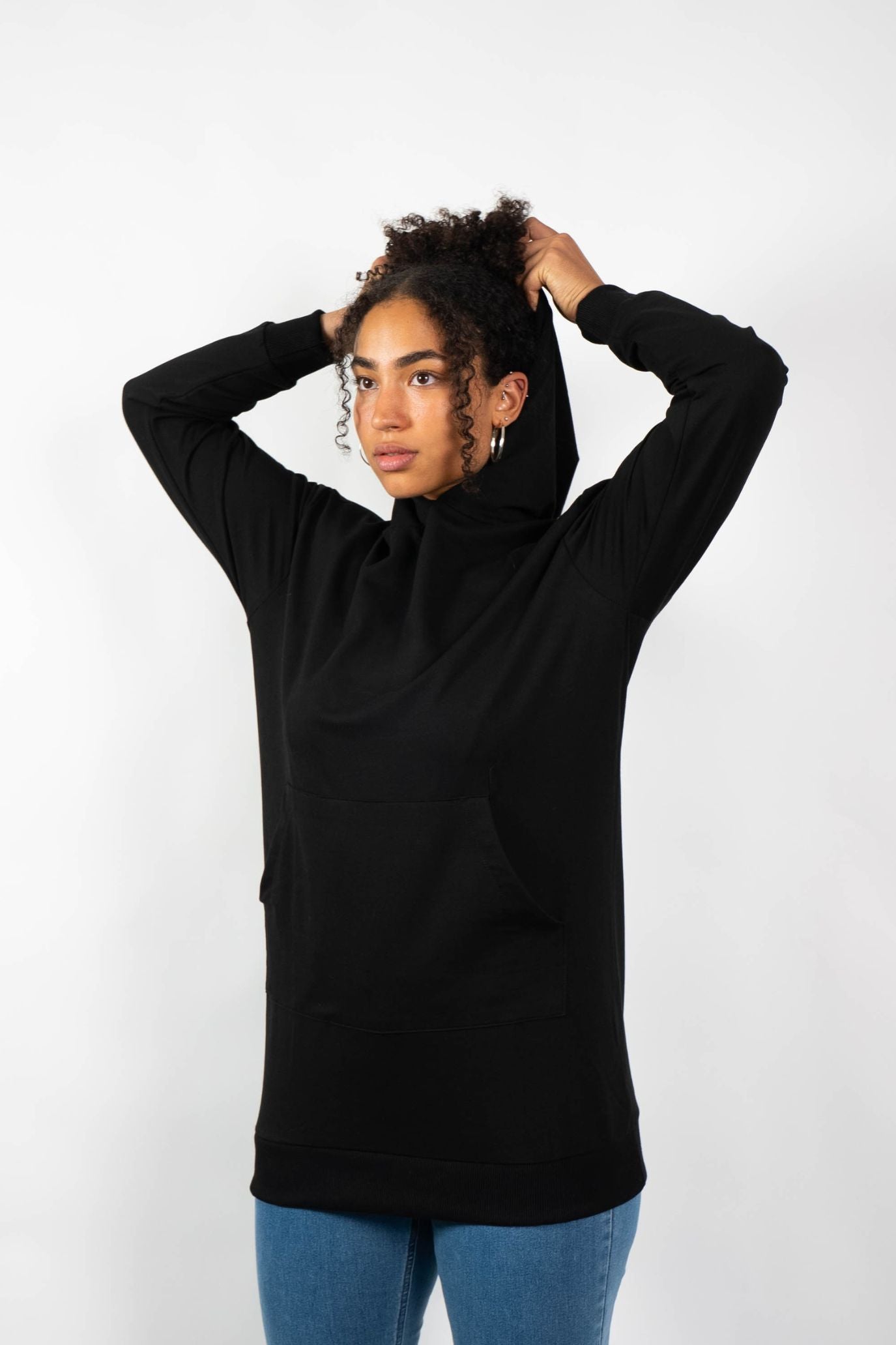 Oversize Damen Hoodie  | Mit deinem Wunschtext bestickt