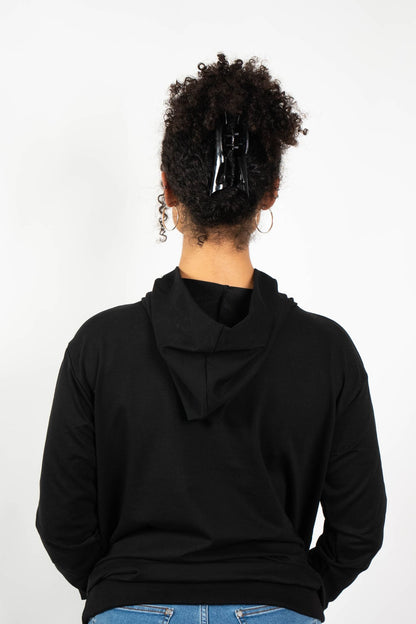 Oversize Damen Hoodie  | Mit deinem Wunschtext bestickt